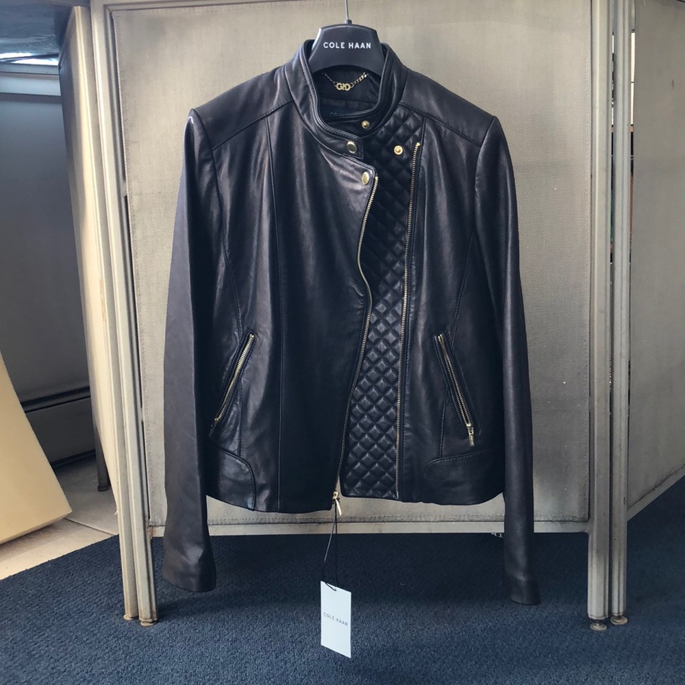 Cole Haan Leather Moro Jacket